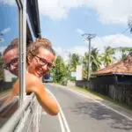 Girl in bus