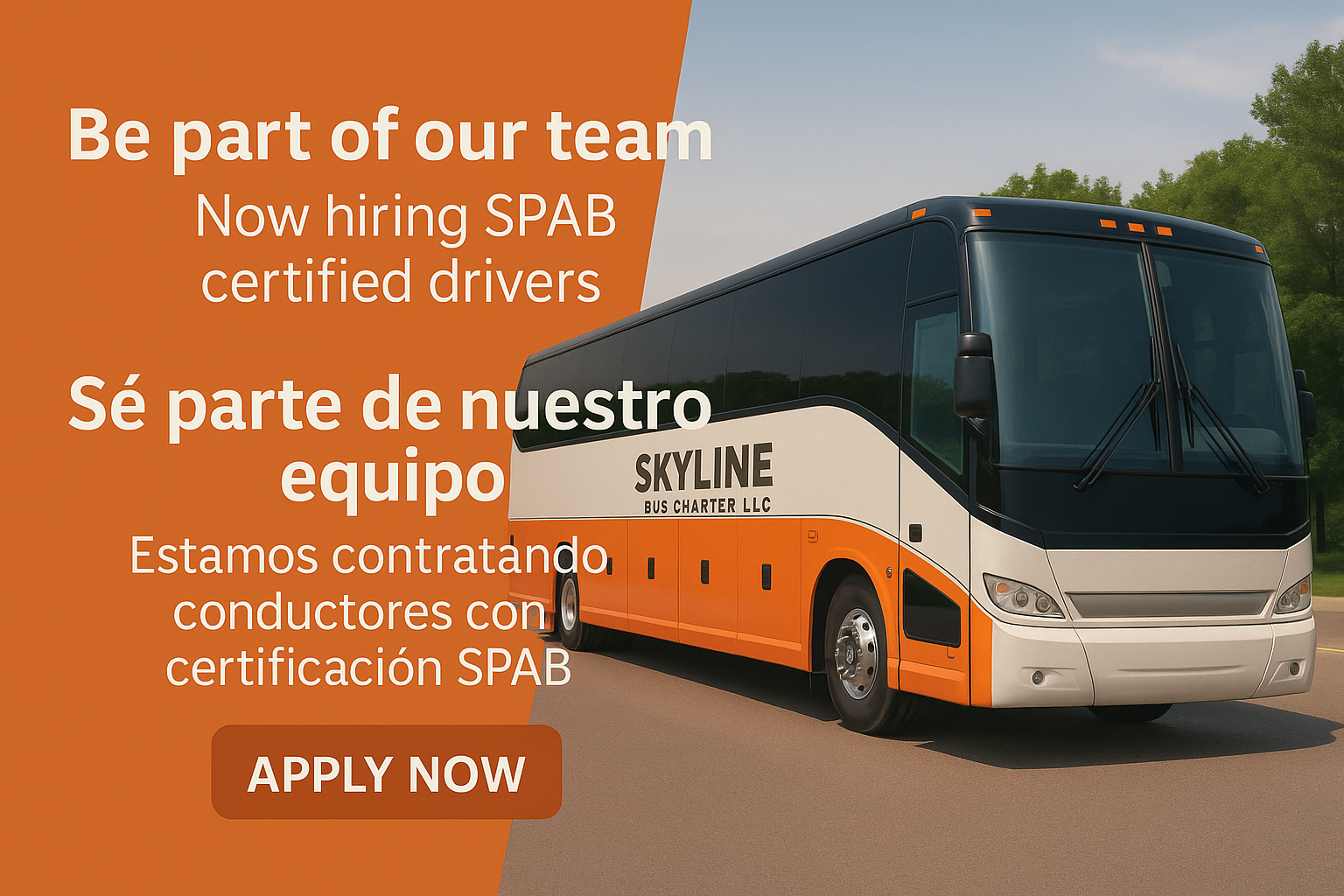 Be part of our team - Apply Now
